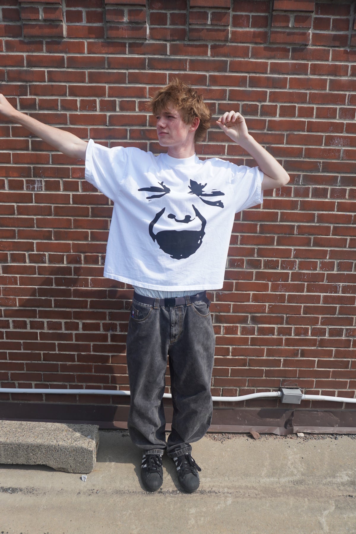 Baby Face Tee model fit photo