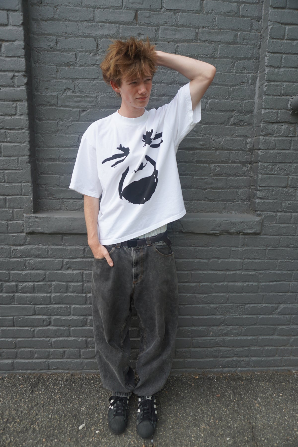 Baby Face Tee model fit photo