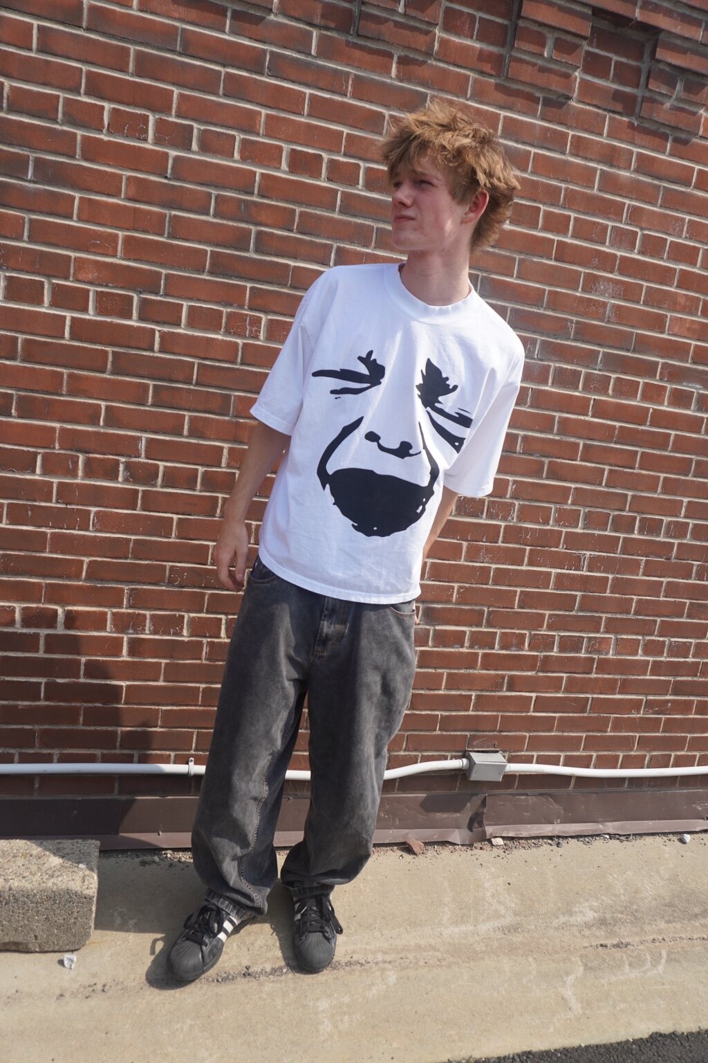 Baby Face Tee model fit photo